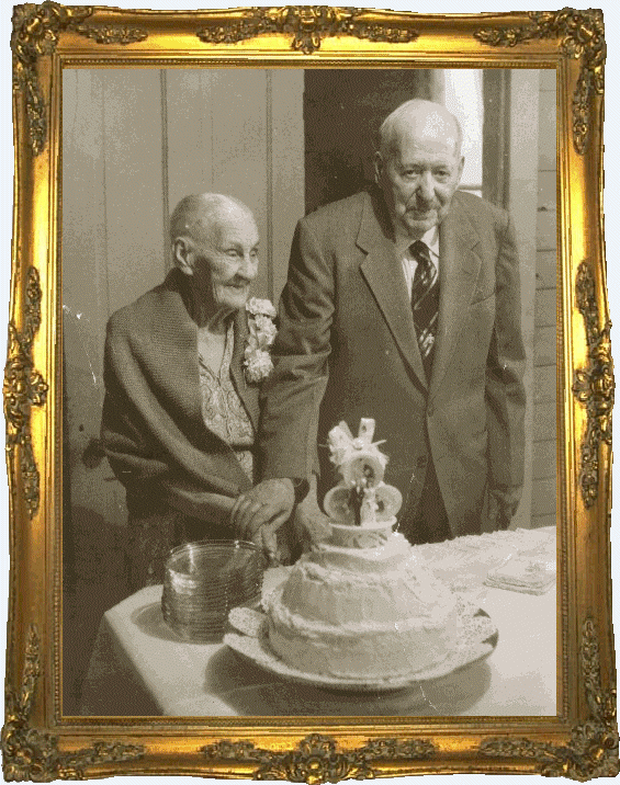 Golden anniversary Grandma and Grandpa Haning