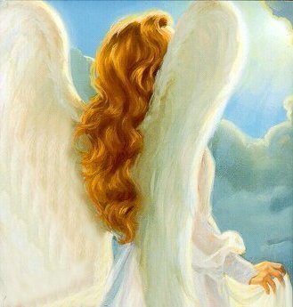 A redheaded angel; Actual size=180 pixels wide